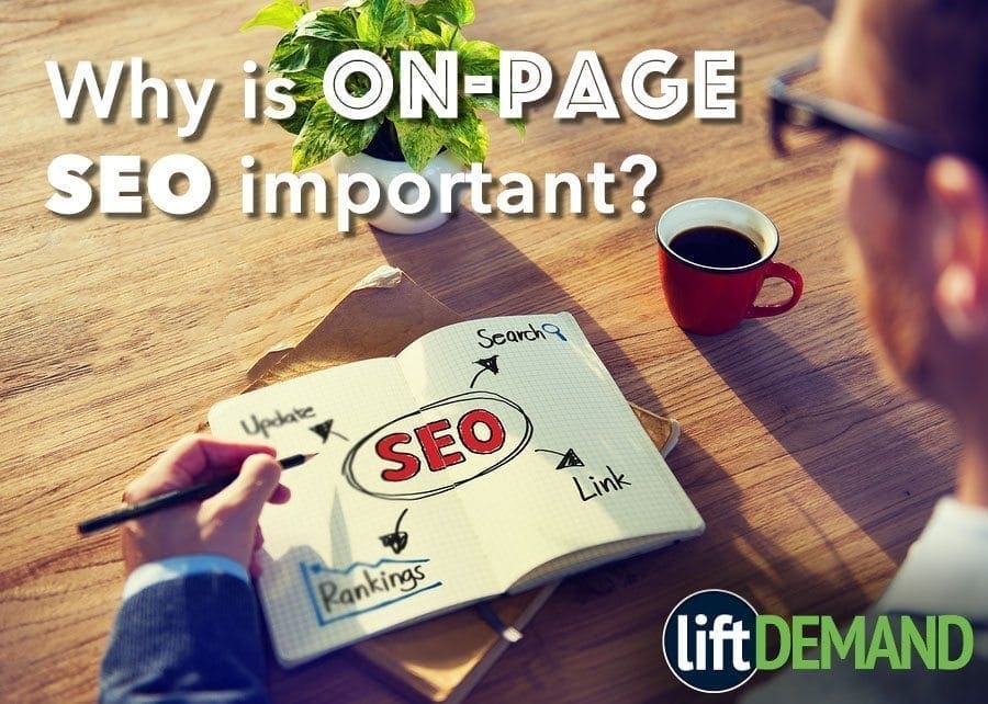 Why is on page optimization important to search engine ranking?