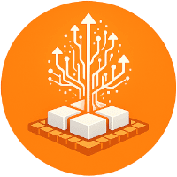 Scalable digital infrastructure icon illustrating engineered WordPress architecture that supports secure growth, integrations, and automation for regulated firms