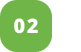 Numer 02 with green background